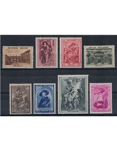 BELGIUM 1939 For restoration of Rubens' house 8v MNH**