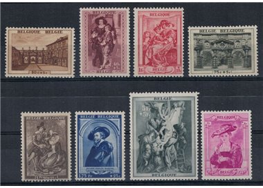 BELGIUM 1939 For restoration of Rubens' house 8v MNH**