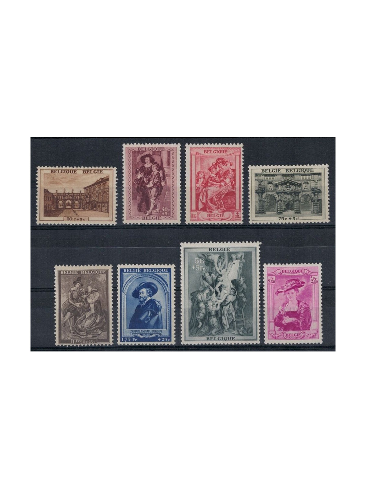 BELGIO 1939 Pro restauro della casa di Rubens 8v MNH**