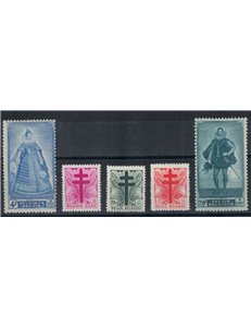 BELGIO 1948 Pro opere antitubercolari 5v MNH**
