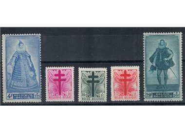 BELGIO 1948 Pro opere antitubercolari 5v MNH**