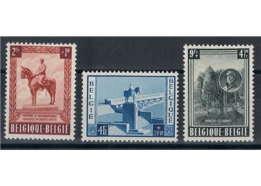 BELGIUM 1954 Monument to King Albert I in Namur 3v MNH**