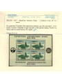 BELGIO 1957 Spedizione antartica belga 1 BF MNH**
