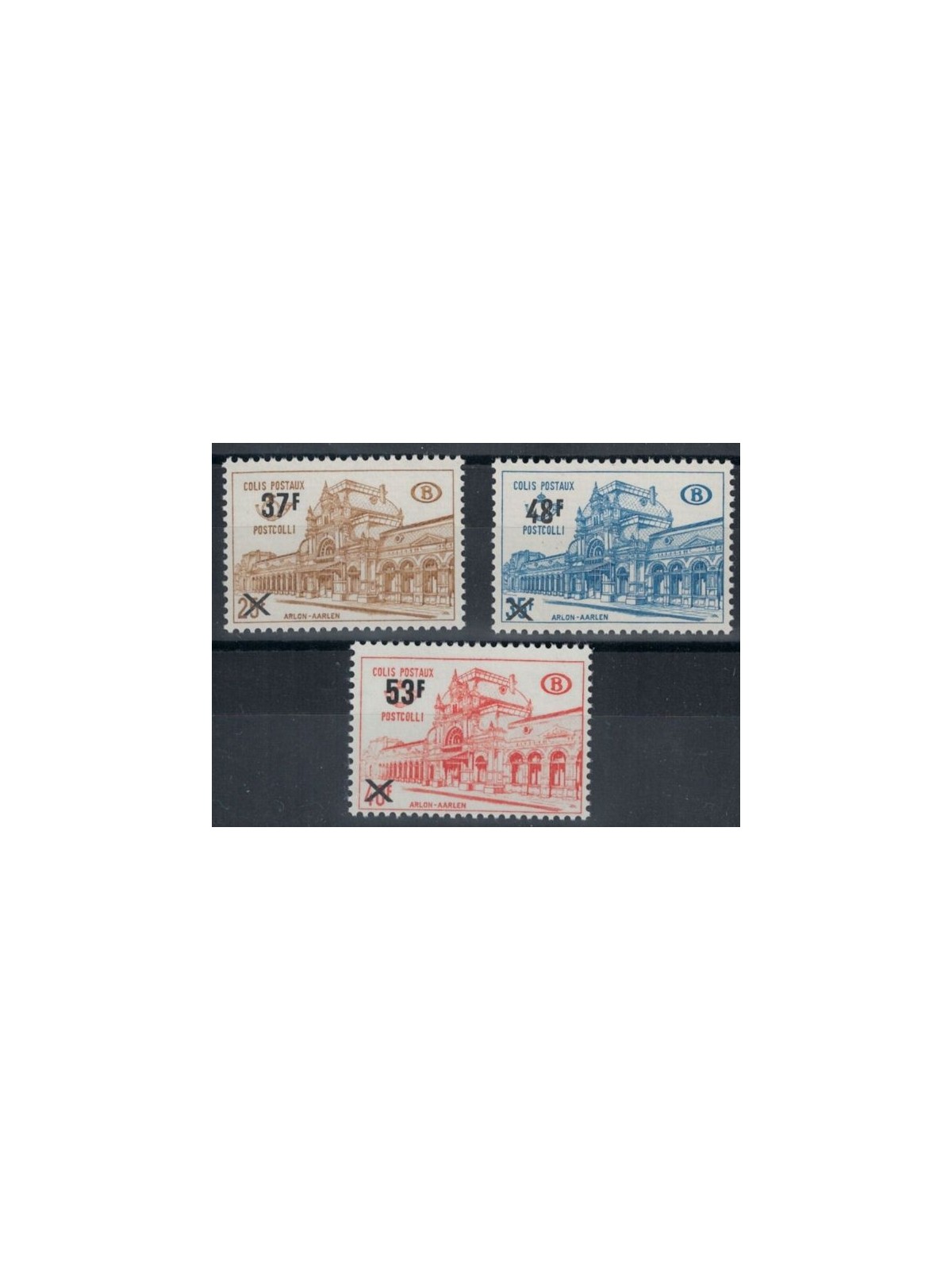 BELGIUM 1970 Postal parcels, phosphorescent paper 3v MNH**