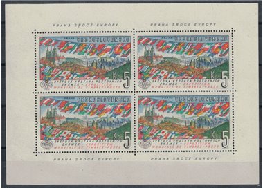 CZECHOSLOVAKIA 1961 International Philatelic Exhibition m/s MNH**