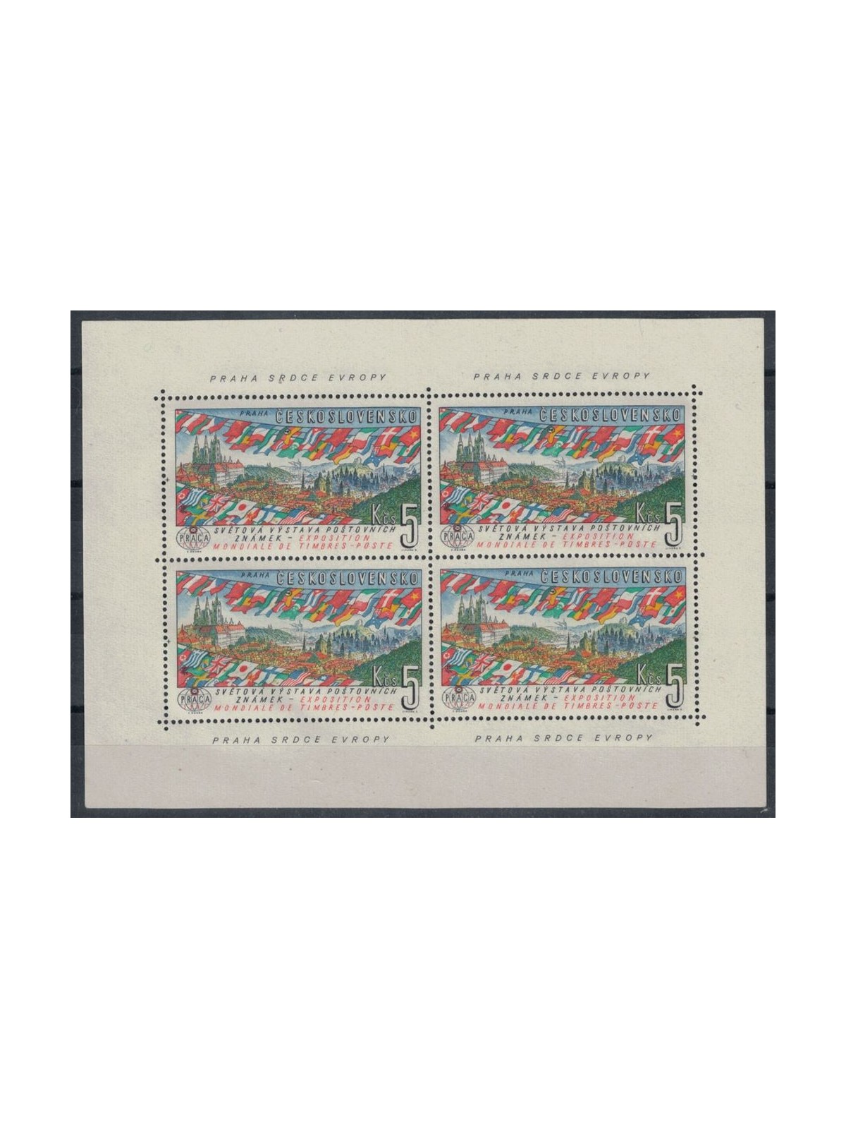 CZECHOSLOVAKIA 1961 International Philatelic Exhibition m/s MNH**