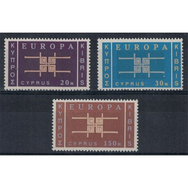 CYPRUS 1963 Europe 3v MNH**