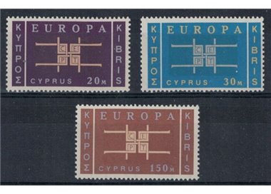 CIPRO 1963 Europa 3v MNH**