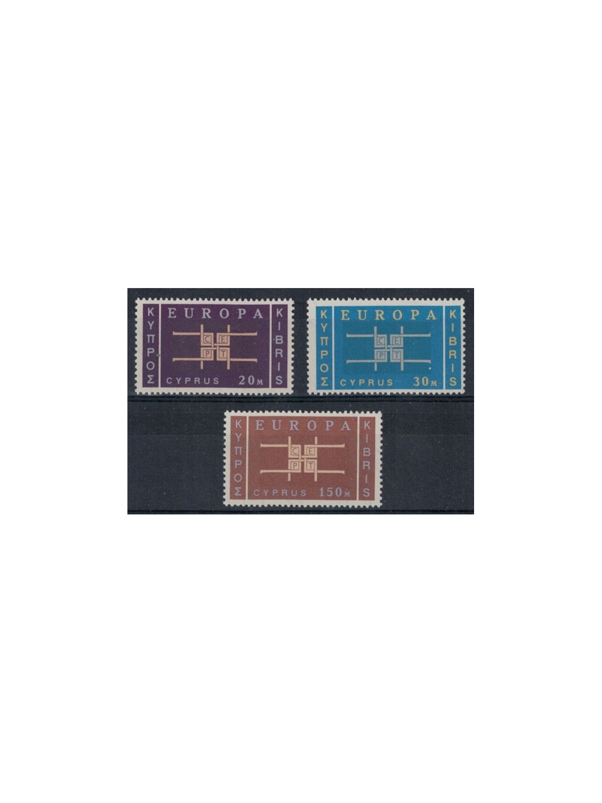 CIPRO 1963 Europa 3v MNH**