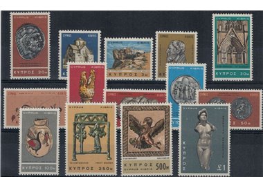 CYPRUS 1966 Various subjects 14v MNH**