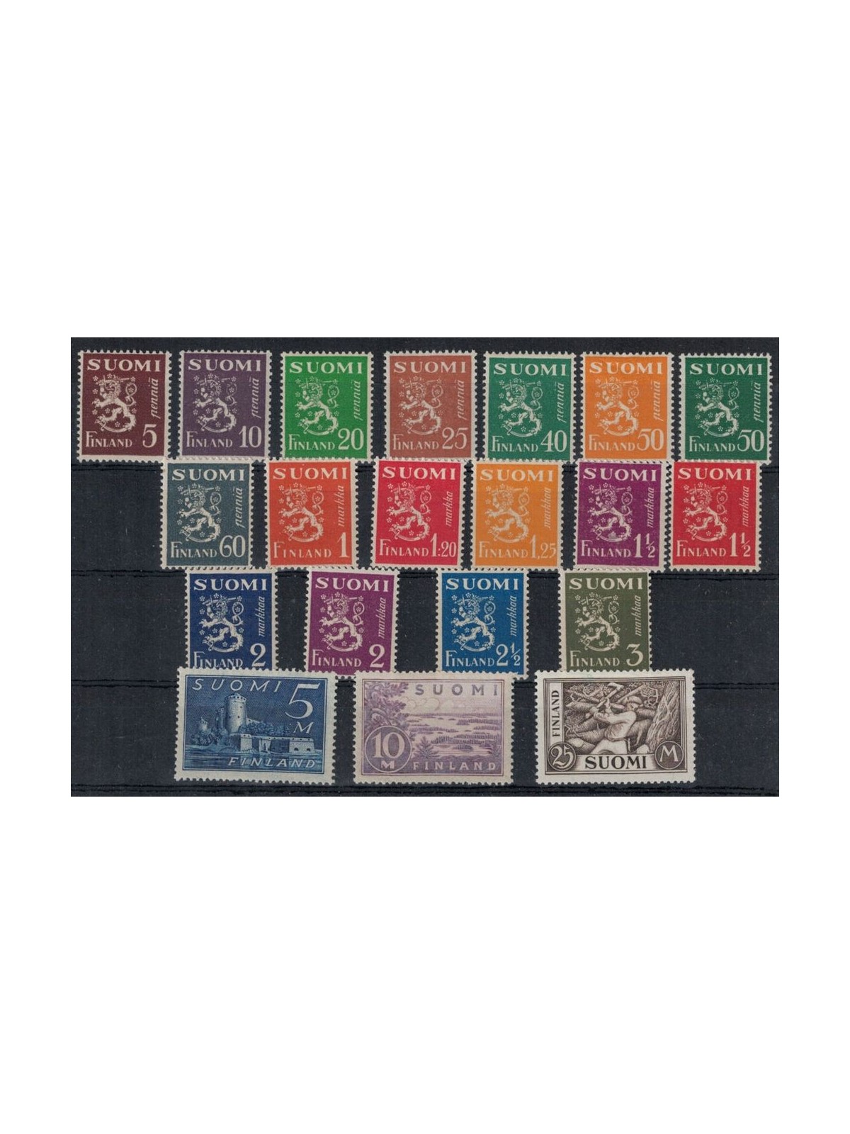 FINLAND 1930 Rampant lion I print run 20v MNH**
