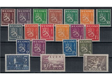 FINLANDIA 1930 Leone rampante tirature miste 20v MNH**