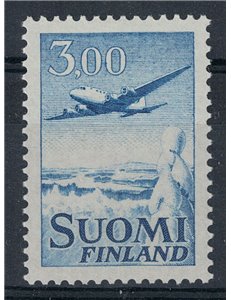 FINLANDIA 1963 Posta aerea, 3m azzurro 1v MNH**