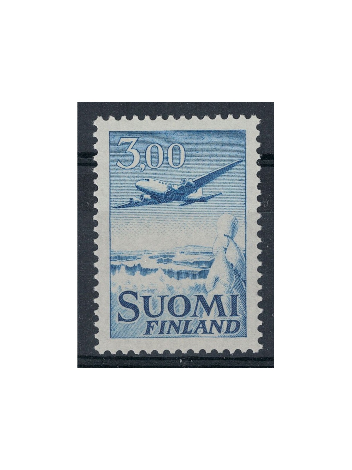 FINLAND 1963 Airmail, 3m light blue 1v MNH**