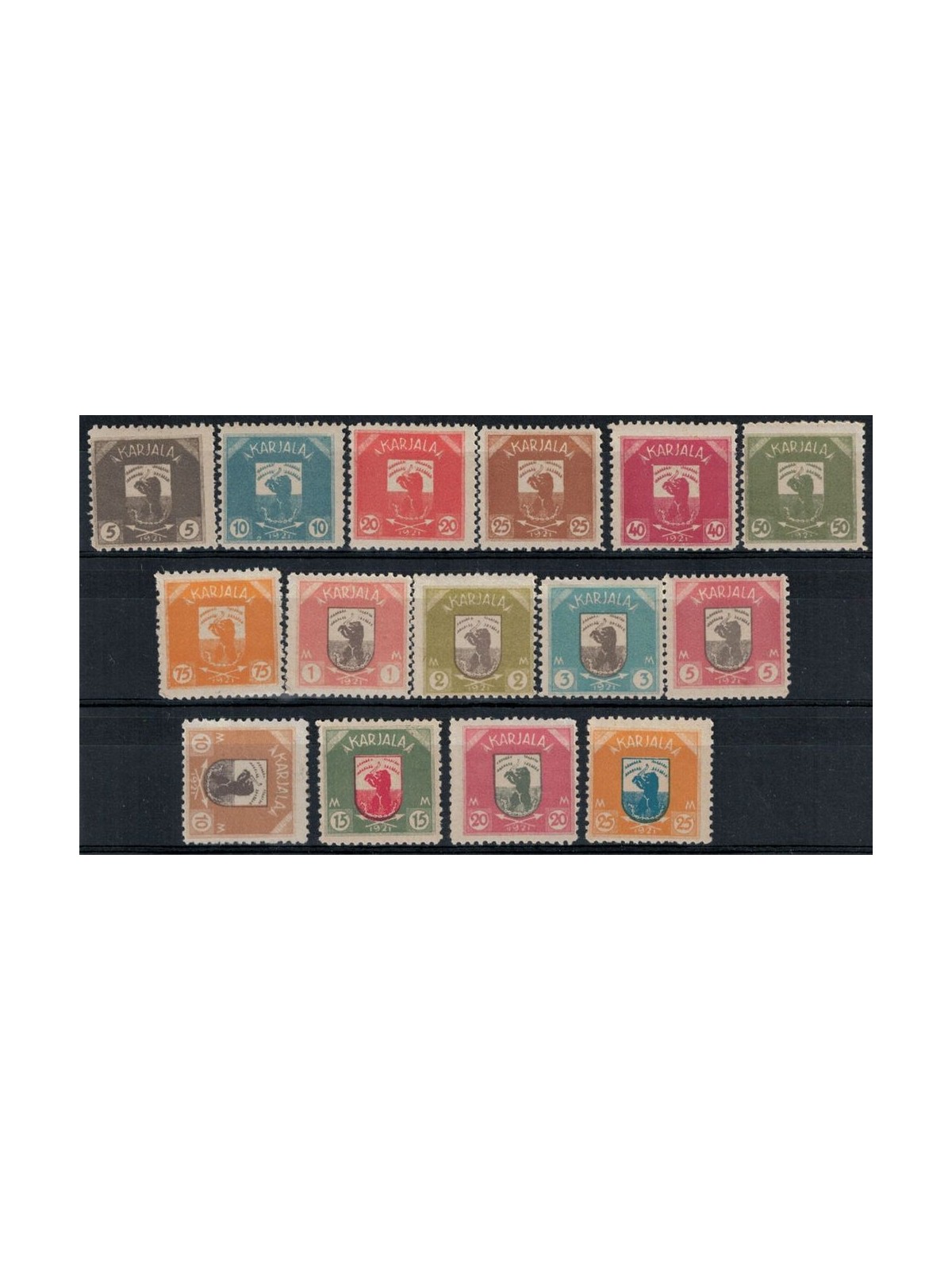 KARELIA 1922 Provisional government, Coat of arms 15v MNH**