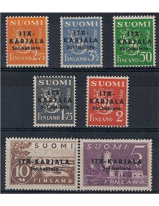 CARELIA ORIENTALE 1941 Amministrazione militare, soprastampati in nero 7v MNH**