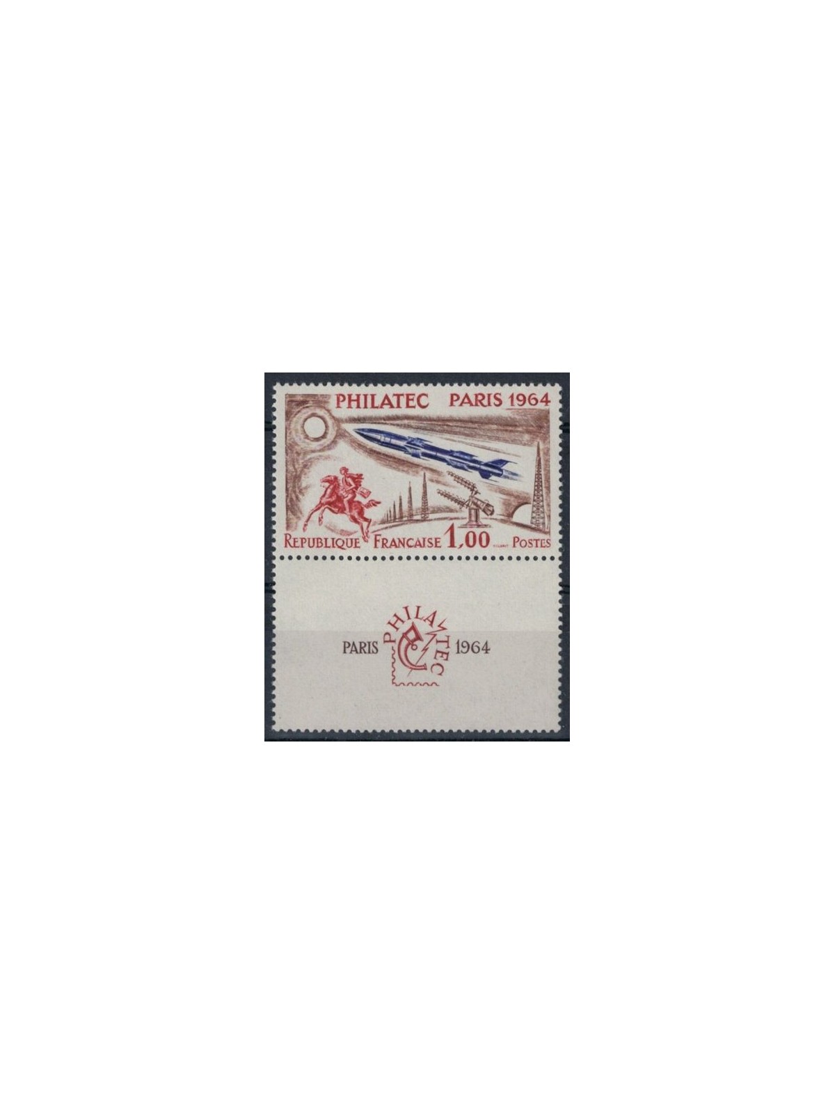 FRANCE 1964 Philatec International Exhibition MNH**