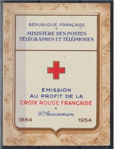 FRANCE 1954 Pro Red Cross, squares 1 booklet MNH**