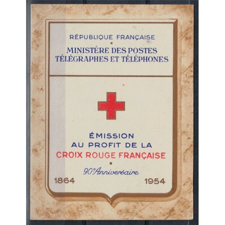 FRANCE 1954 Pro Red Cross, squares 1 booklet MNH**