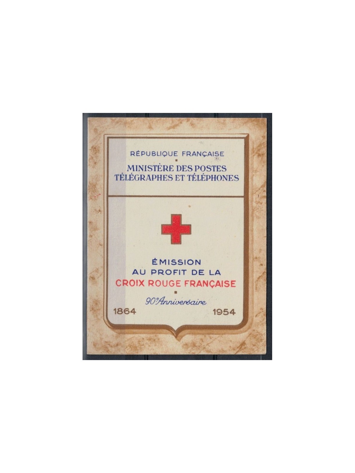 FRANCE 1954 Pro Red Cross, squares 1 booklet MNH**
