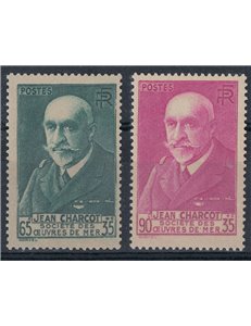 FRANCIA 1938-39 Pro società opere marittime 2v MNH**