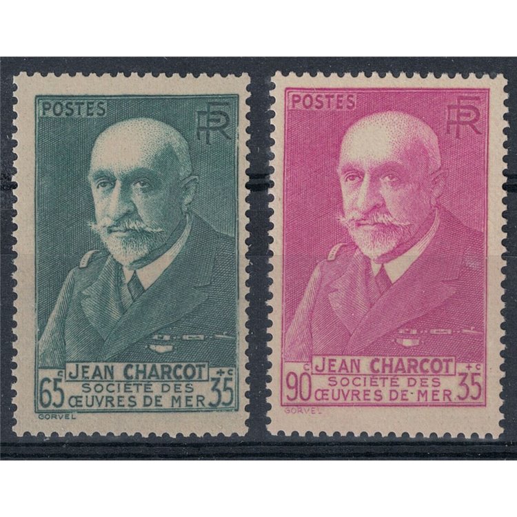 FRANCIA 1938-39 Pro società opere marittime 2v MNH**