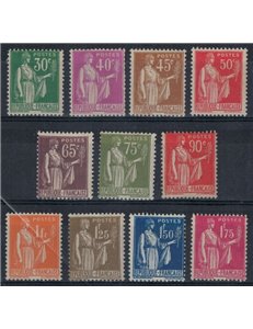 FRANCE 1932-33 Peace 11v MH*