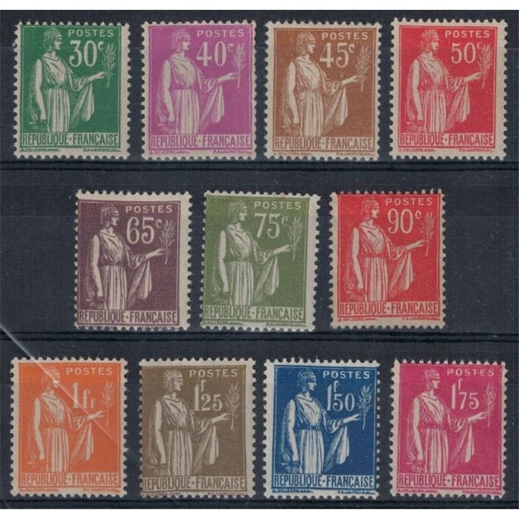 FRANCIA 1932-33 Pace 11v MH*