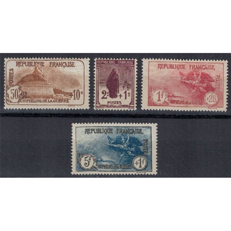 FRANCE 1926-27 Pro war orphans 4v MH*