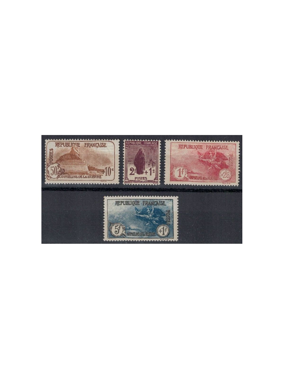 FRANCE 1926-27 Pro war orphans 4v MH*