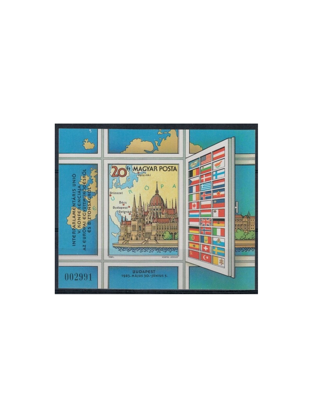 UNGHERIA 1983 Conferenza Interparlamentare (ND) BF MNH**