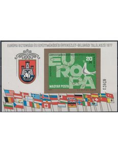 HUNGARY 1977 European Security Conference, imperforate 1 s/s MNH**