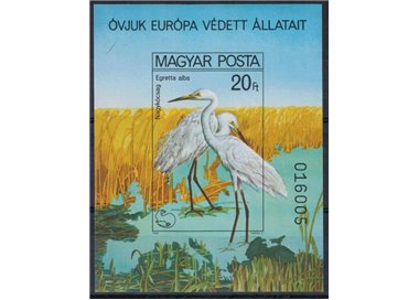 UNGHERIA 1980 Protezione della natura (ND) BF MNH**