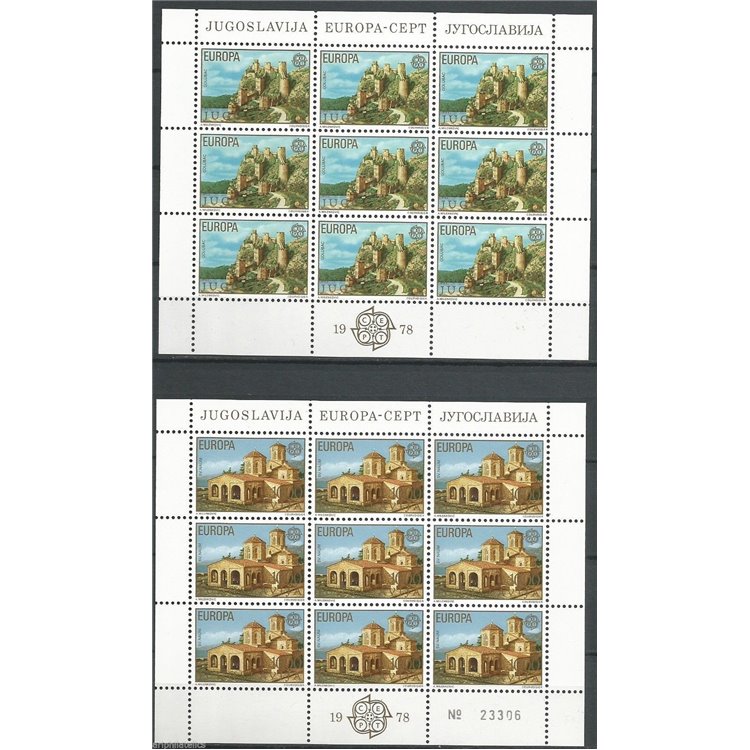 JUGOSLAVIA 1978 Europa 2 MF MNH**