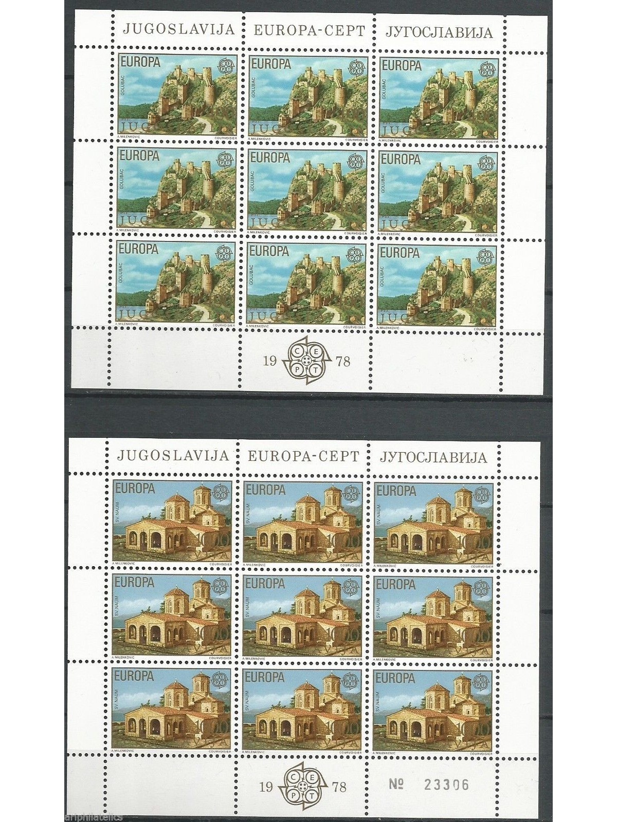 YUGOSLAVIA 1978 Europe 2 m/s MNH**