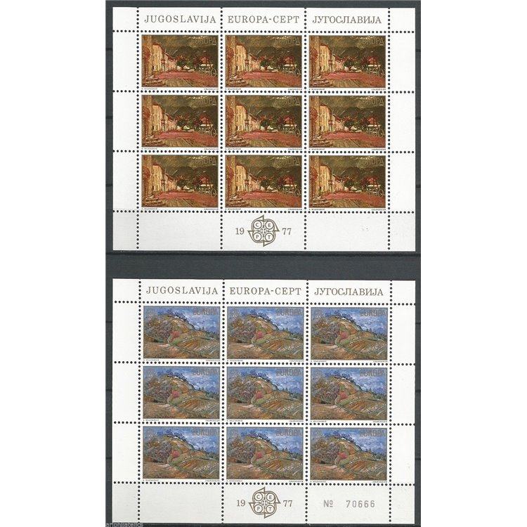 JUGOSLAVIA 1977 Europa 2 MF MNH**
