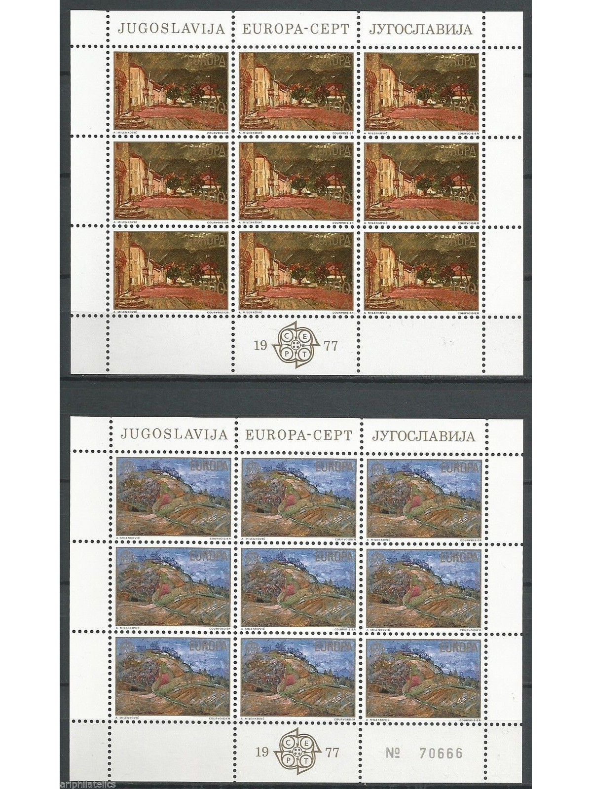 YUGOSLAVIA 1977 Europe 2 m/s MNH**