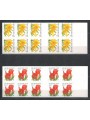 BELGIUM 2001 Flowers, narcissus and geranium 20v in 2 booklets MNH**