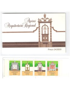 AZZORRE 1986 Architettura locale, fontane 4v in libretto MNH**