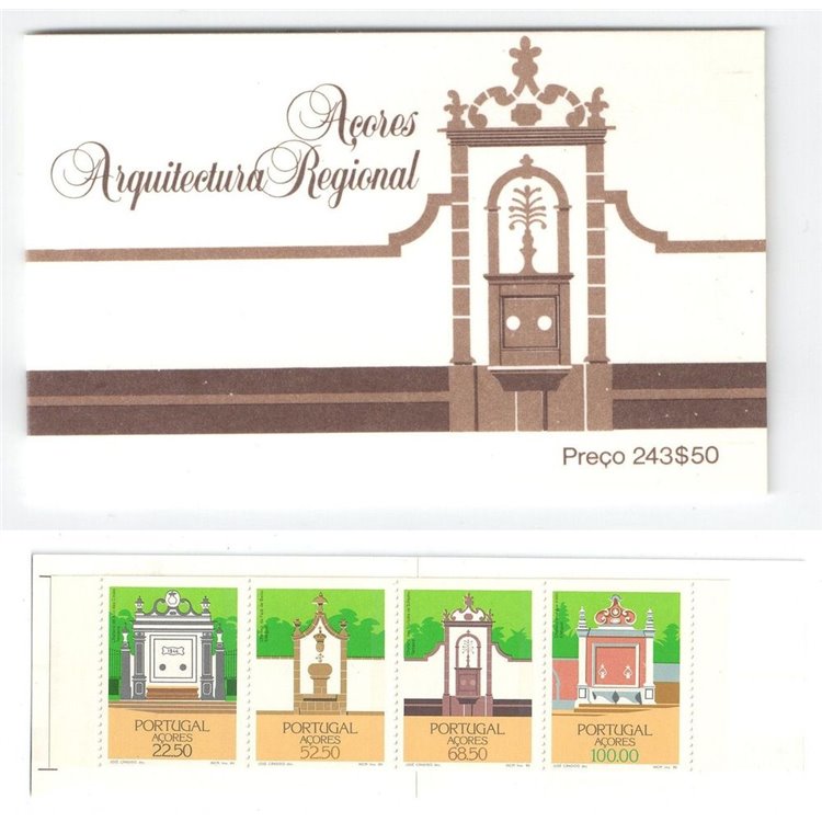 AZZORRE 1986 Architettura locale, fontane 4v in libretto MNH**