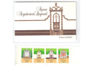 AZORES 1986 Local architecture, fountains 4v in booklet MNH**