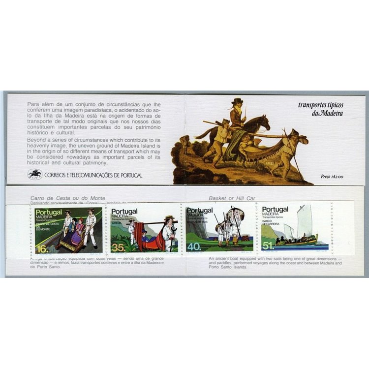 MADERA 1984 Antichi mezzi di trasporto 1 LB MNH**