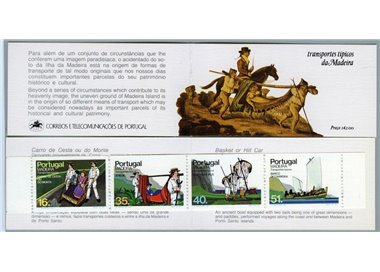 MADEIRA 1984 Ancient means of transport 1 booklet MNH**