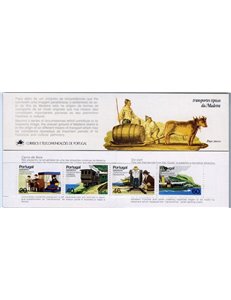 MADERA 1985 Antichi mezzi di trasporto 1 LB MNH**