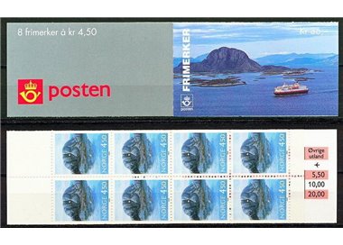 NORWAY 1995 Norden, tourism 4.50k 1 booklet MNH**