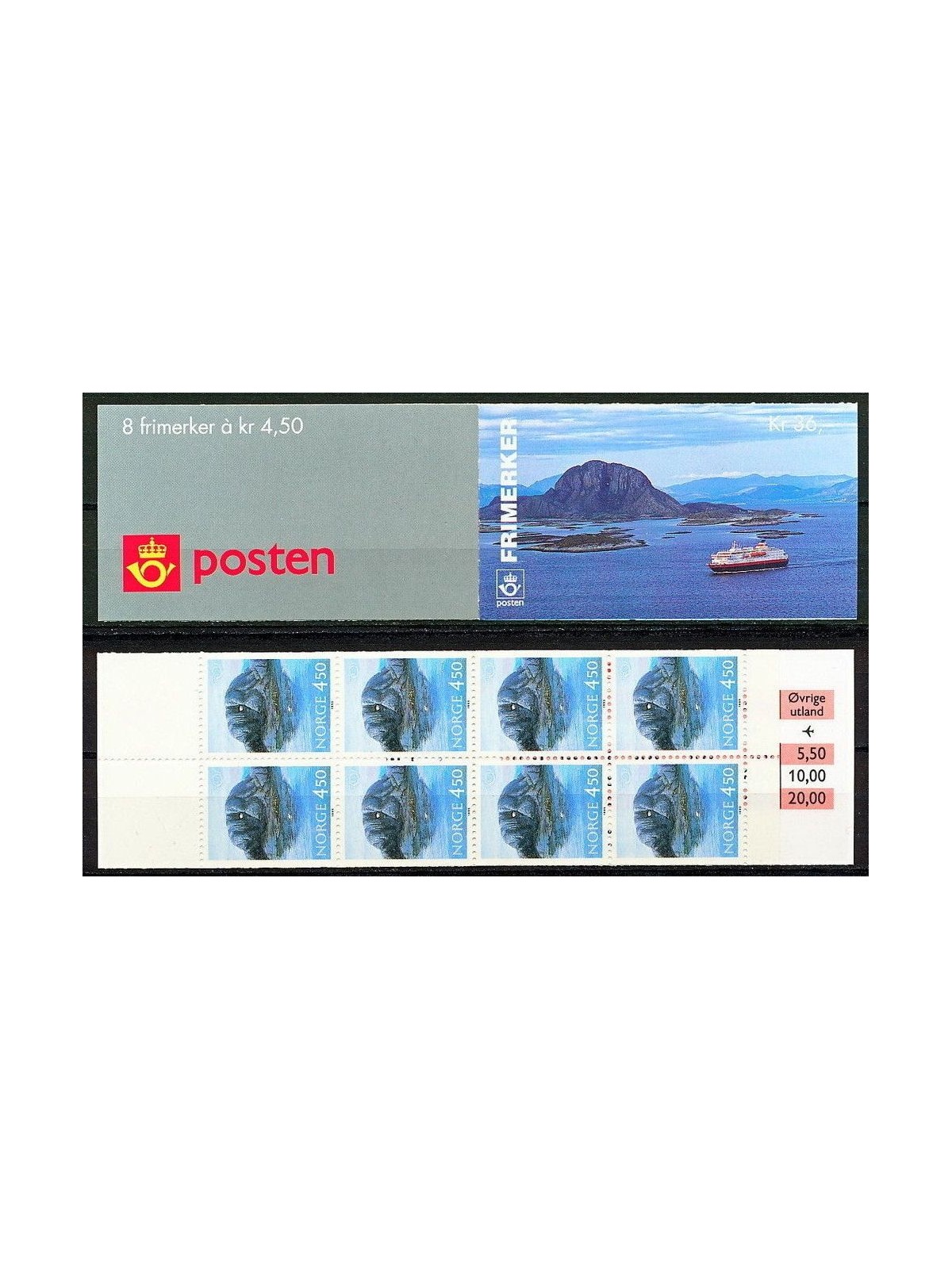 NORVEGIA 1995 Norden, turismo 4,50k 1 LB MNH**