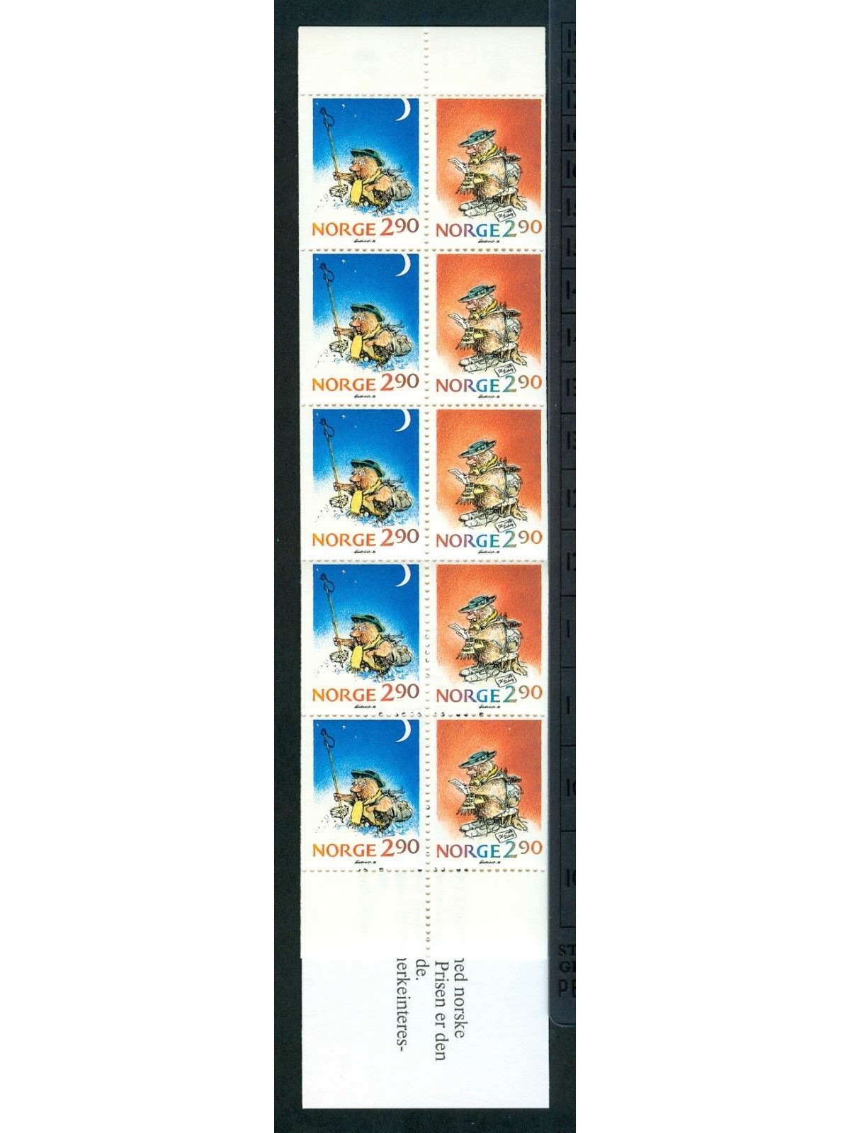 NORVEGIA 1988 Natale 10v in libretto MNH**