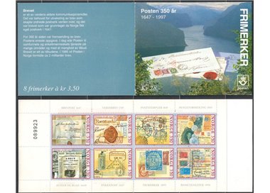 NORWAY 1995 Anniversary of the Norwegian Post 1 booklet MNH**