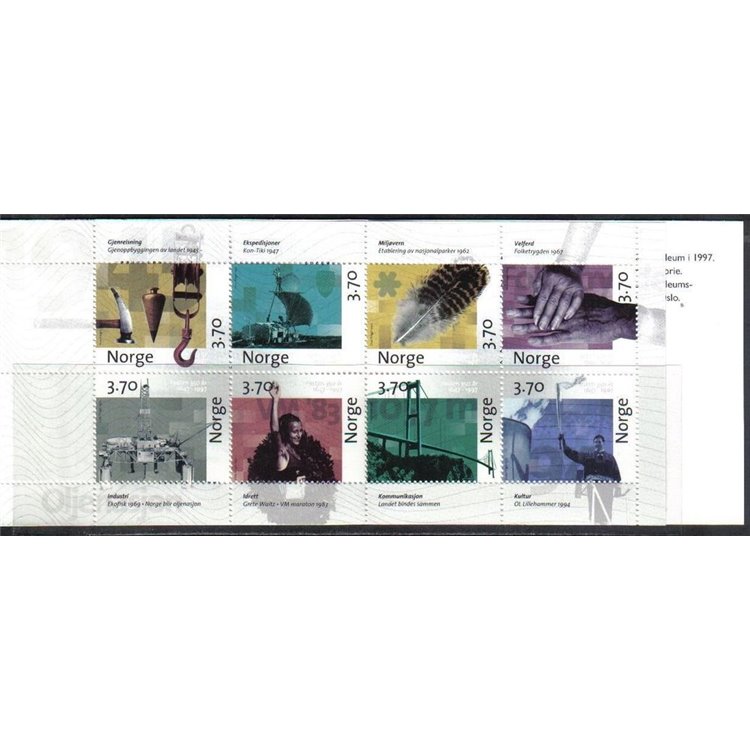 NORVEGIA 1997 Anniversario delle poste norvegesi 1 LB MNH**