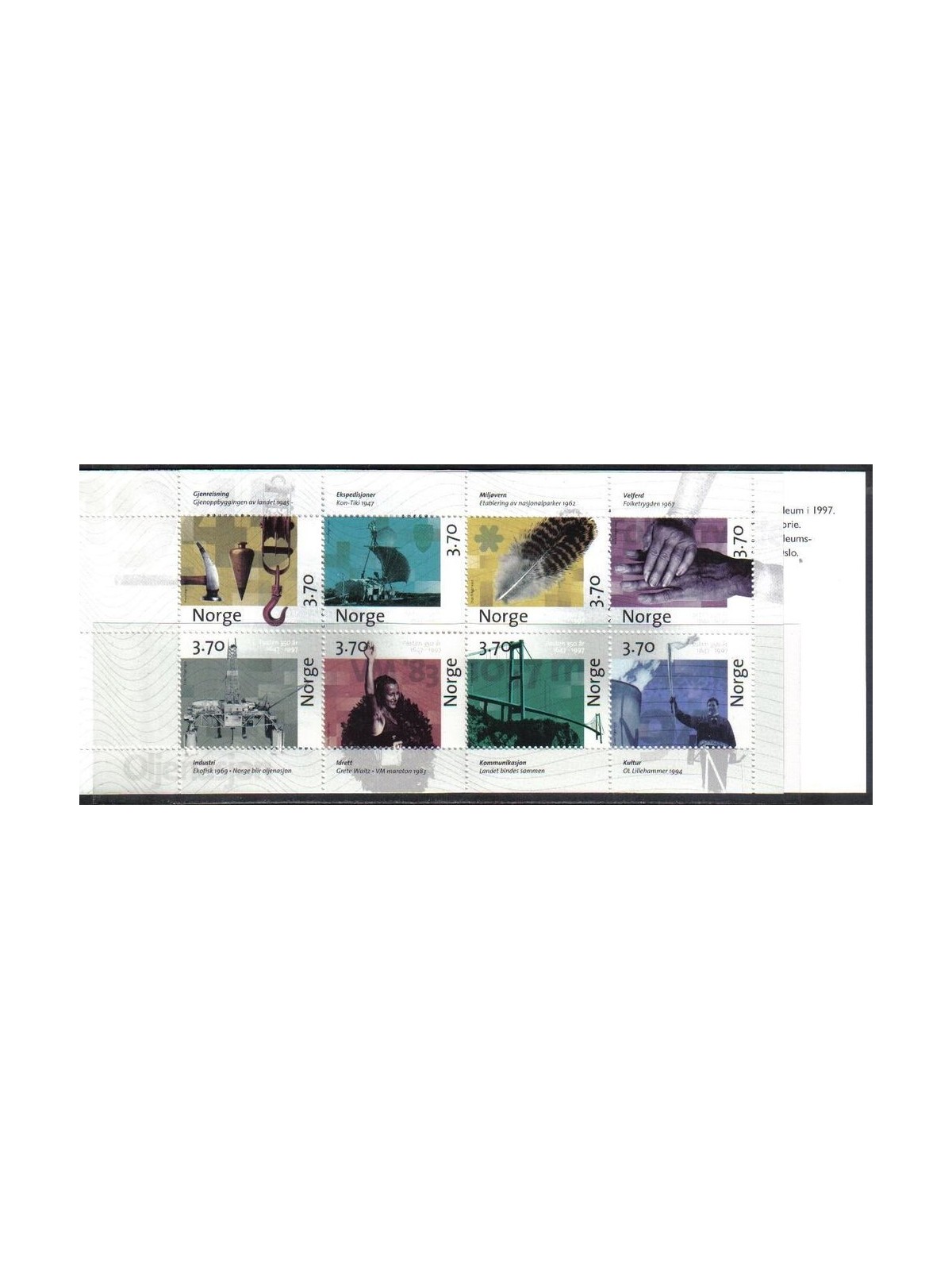 NORWAY 1997 Anniversary of the Norwegian Post 1 booklet MNH**